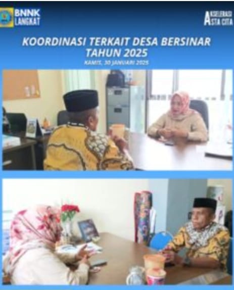 BNNK Langkat Tunjuk Desa Secanggang Sebagai Desa Bersinar.
