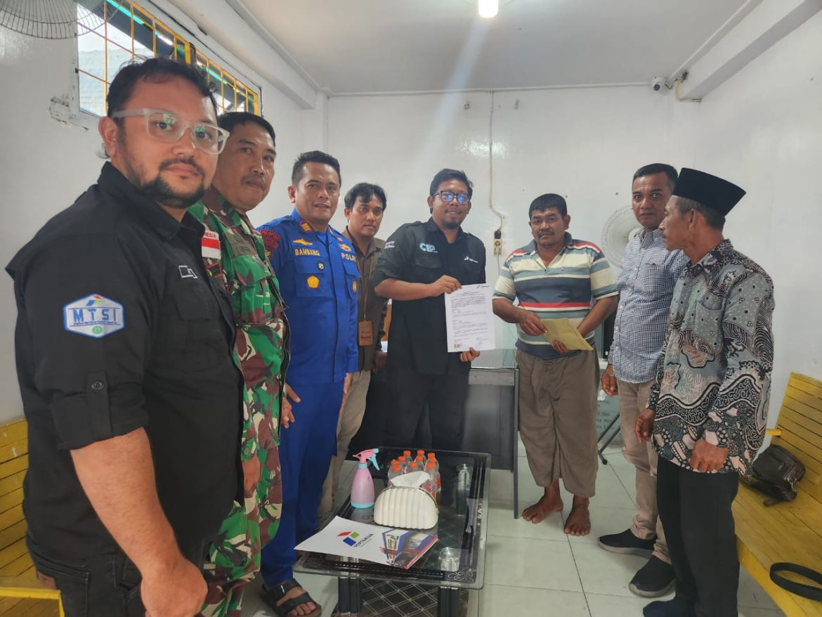 Sat Pol Airud Res Langkat respon cepat Memediasi Penabrakan jaring bawal di Pangkalan Susu.