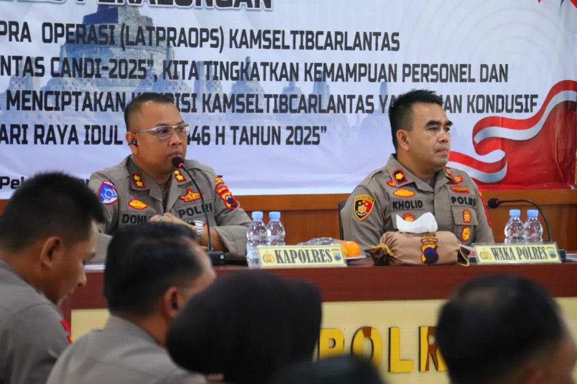 Latihan Pra Operasi Keselamatan Candi 2025 Digelar Polres Pekalongan