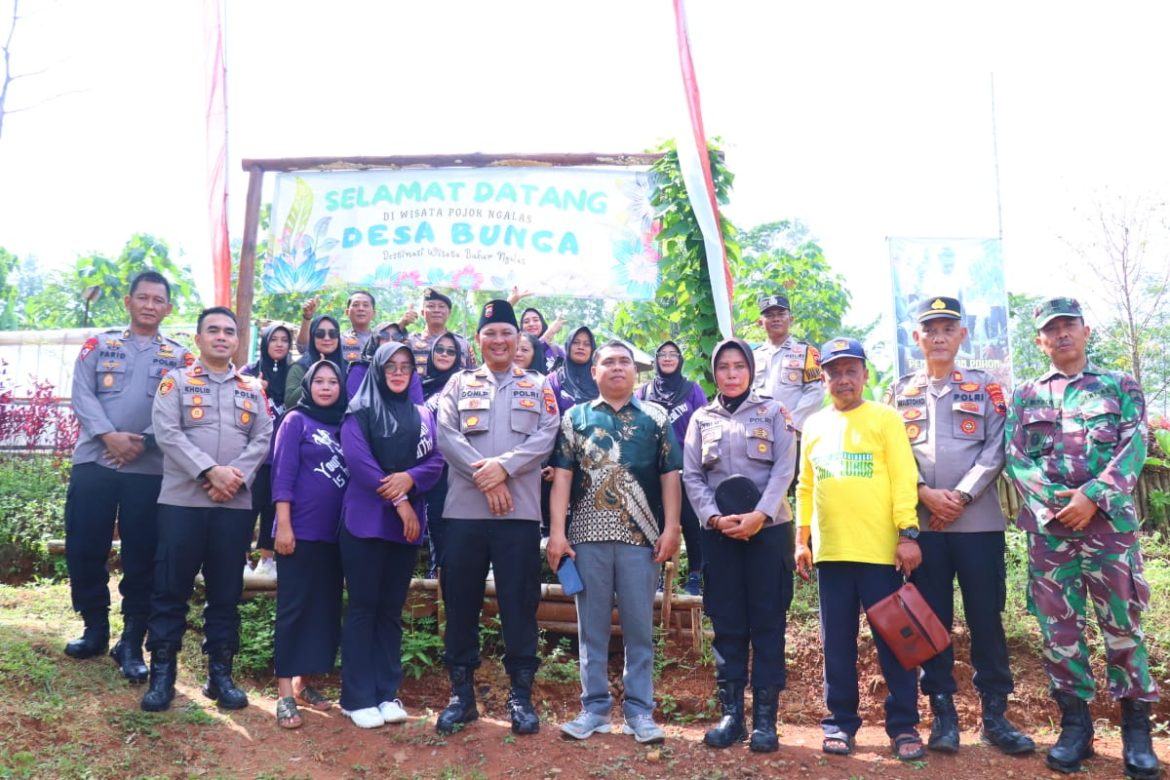 Kapolres Pekalongan Kunjungi Kebun Tanaman Bergizi di Desa Bukur, Dukung Asta Cita di Bidang ketahanan Pangan