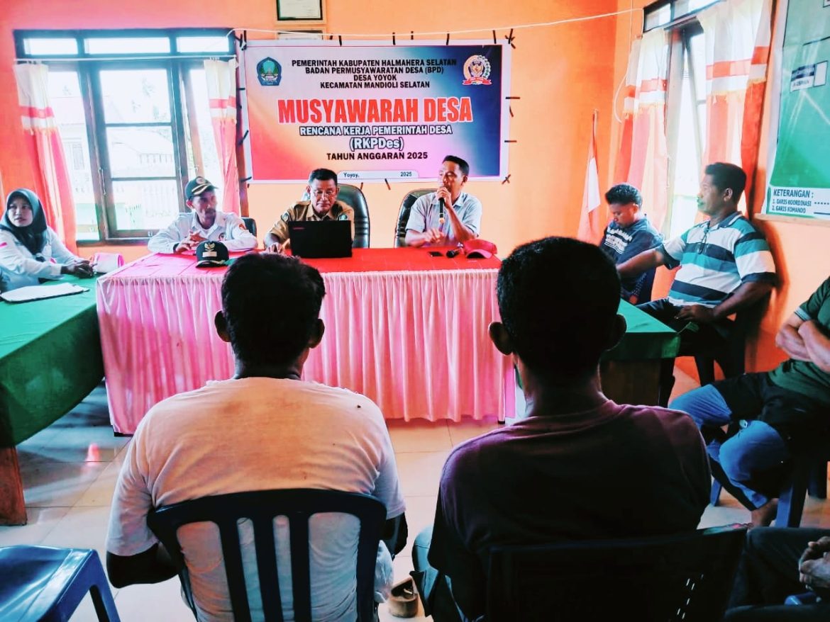 Gelar Musyawarah Desa, Pemdes Bersama BPD Dan Masyarakat Desa Yoyok Rancang Program Tahun 2025