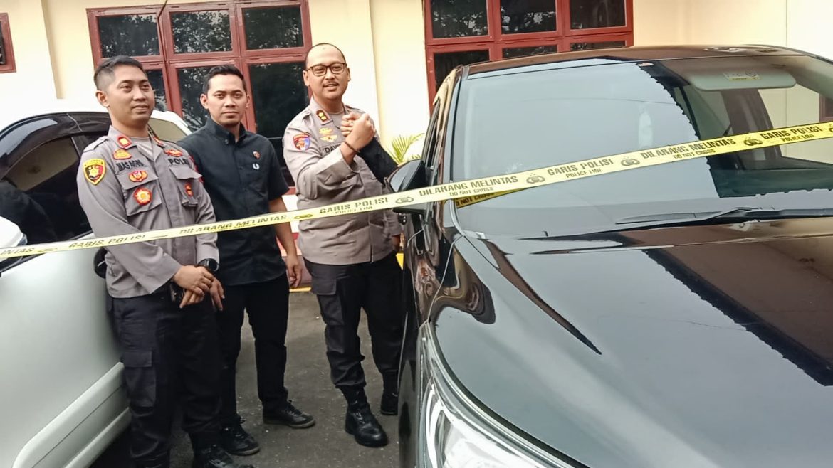 Prese Release : Polres Langkat amankan 14 unit mobil rental Kasus Penggelapan.