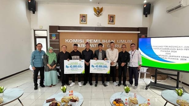 KPU Kabupaten Garut Salurkan Santunan Jaminan Kematian untuk Petugas Pilkada 2024