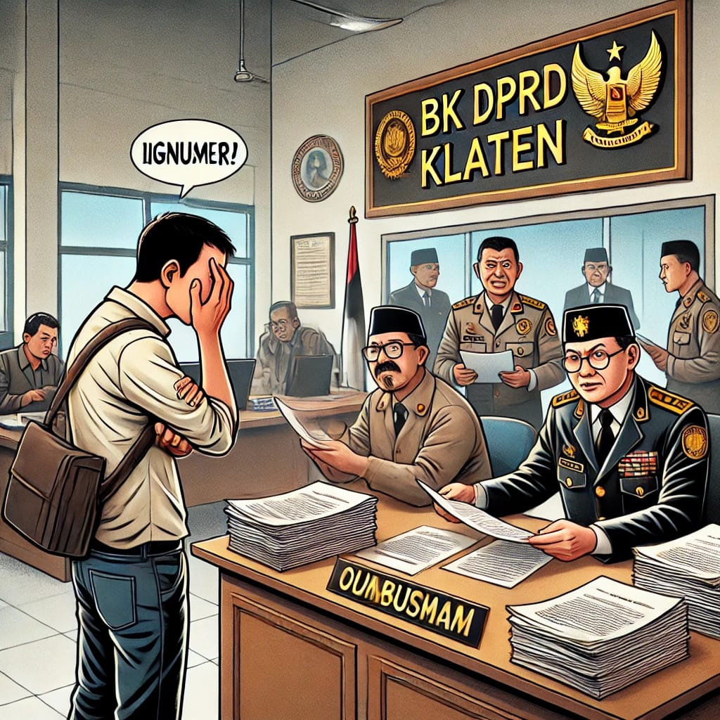 BK DPRD Klaten Bungkam! Aduan Perselingkuhan Legislator Mandeg, Ombudsman RI Turun Tangan