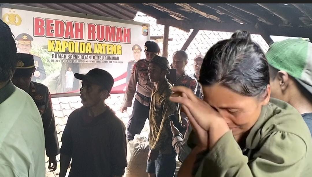 Polres Pekalongan Bedah Rumah Warga Kurang Mampu di Dukuh Sibendo, Sidomulyo