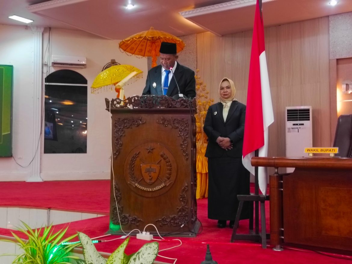 DPRD Langkat Gelar Paripurna Sambutan Perdana Syah Afandin Sebagai Bupati Langkat.