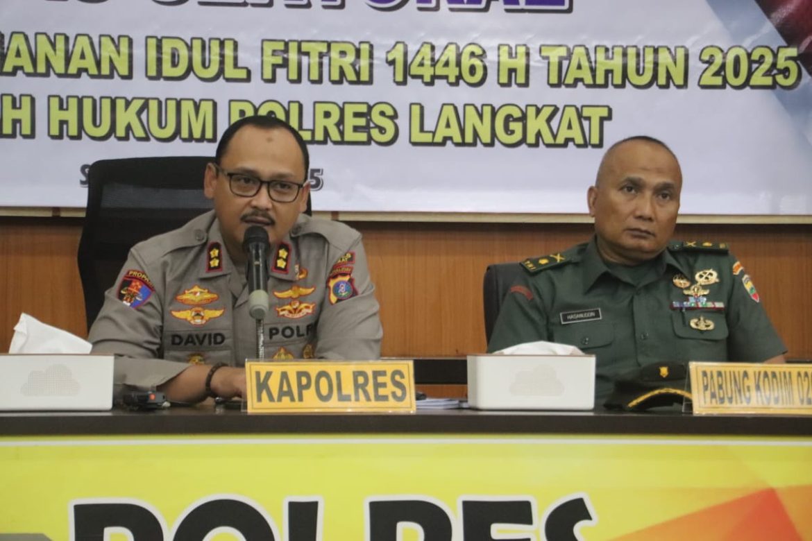 Polres Langkat Gelar Rapat Koordinasi Operasi Ketupat Toba 2025.