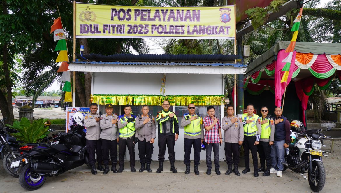 Kapolres Langkat Cek Kesiapan Pos Pengamanan Ops Ketupat Toba 2025.