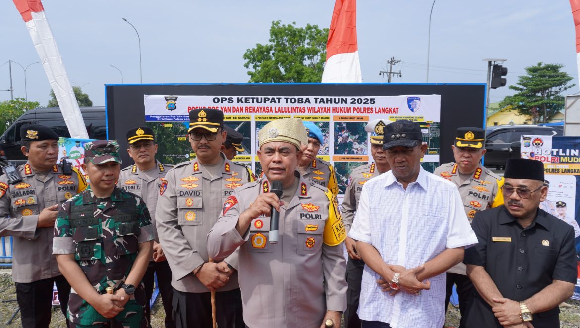 Kapolda Sumut apresiasi Operasi Ketupat Toba di Langkat.