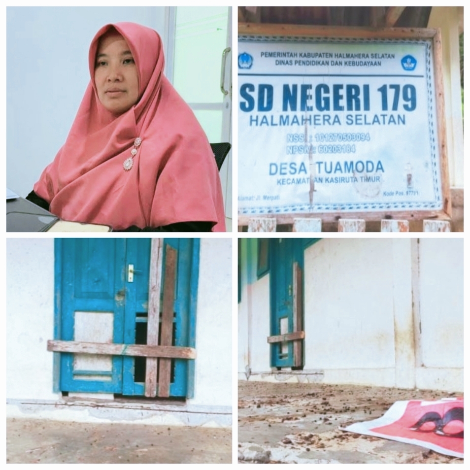 Kepala Diknas Halsel Rangkap Jadi Badan Amil, Sementara SDN 179 Halsel Memperihatinkan