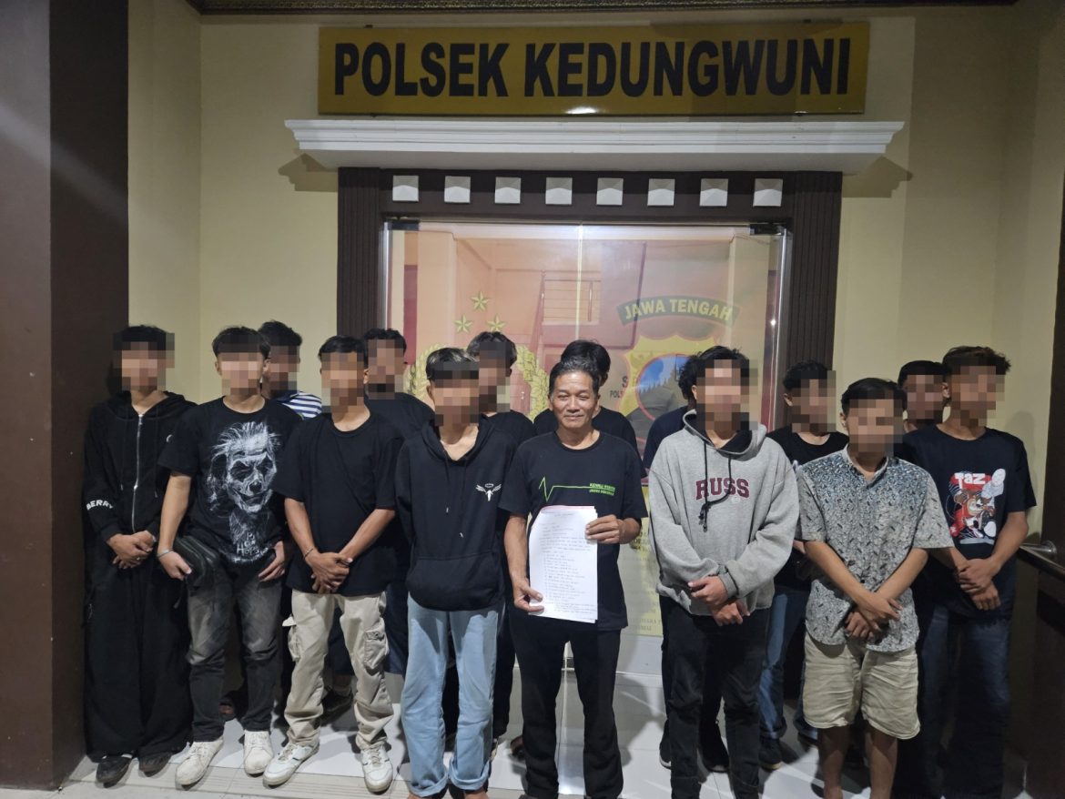 Sejumlah Pemuda yang Terlibat Tawuran saat Malam Takbiran di Pekalongan Diamankan Polisi