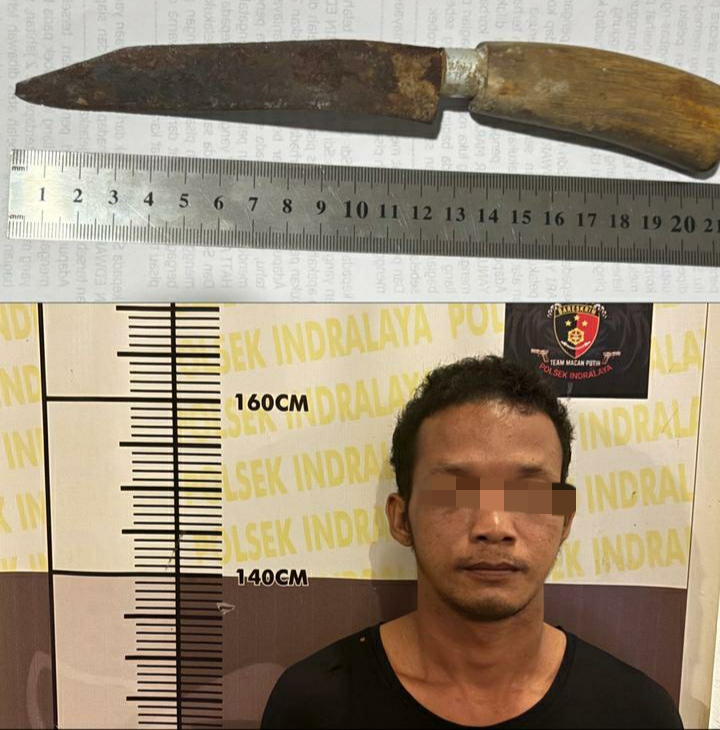 Motif: Dendam Pribadi, Lakukan Penusukan Berulang Kali, Seorang Pria Kini Diamankan Polsek Indralaya Ogan Ilir