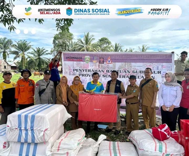 Bupati Ogan Ilir Respon Cepat Dalam Perlindungan Sosial Bagi Korban Bencana Rumah Roboh Di Desa Pulau Negara, Kec.Pemulutan Barat