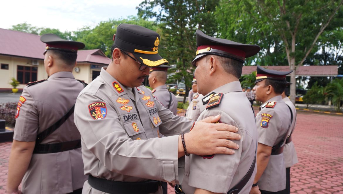 Kapolres Langkat Pimpin Sertijab Empat Kapolsek.