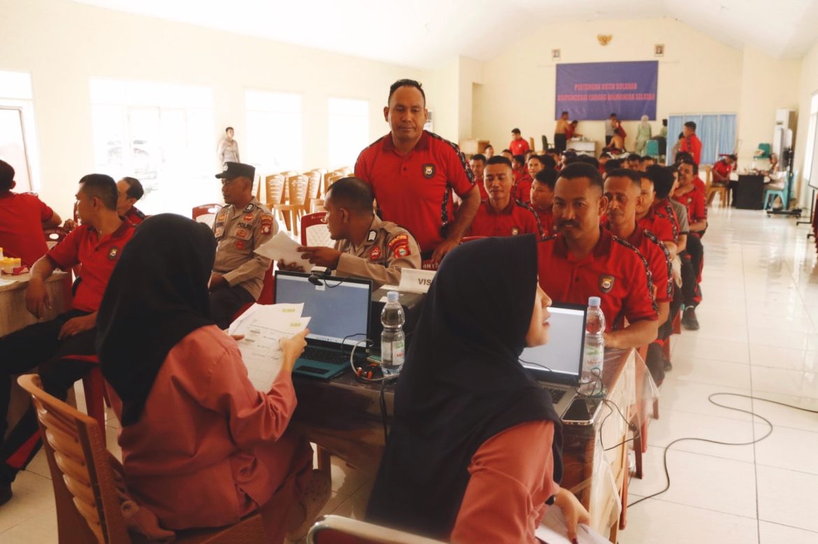 Memastikan Kesehatan Personel, Polres Halsel Laksanakan Pengecekan Kesehatan Secara Berkala