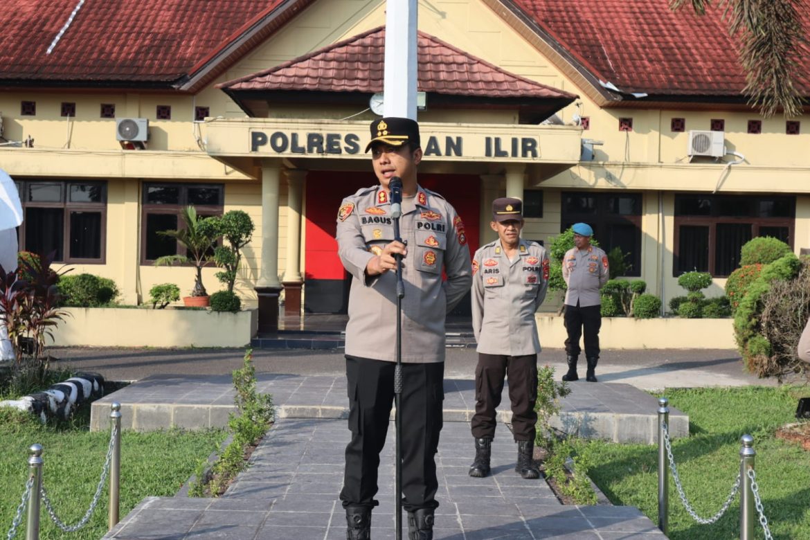 Polres Ogan Ilir Laksanakan Apel Kesiapsiagaan Antisipasi Hari Buruh Internasional*