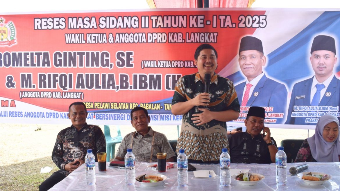Warga Desa Pelawi Selatan Berharap Penuh Kepada Romelta Ginting dan Rifki Aulia Perjuangkan Aspirasi.