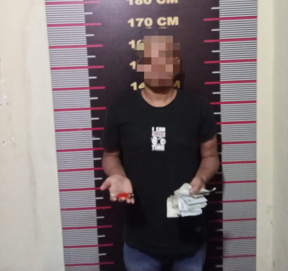 Kapolsek Tanjungpura Respon cepat Amankan satu Pelaku Pungli ke Supir Truk.