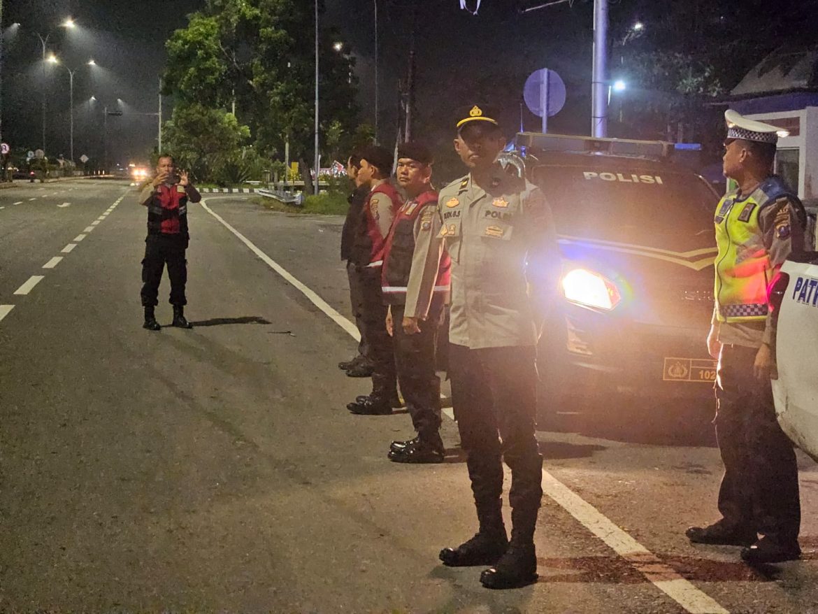 Antisipasi Geng Motor Dan Balap Liar, Polres Langkat Laksanakan Patroli Razia.