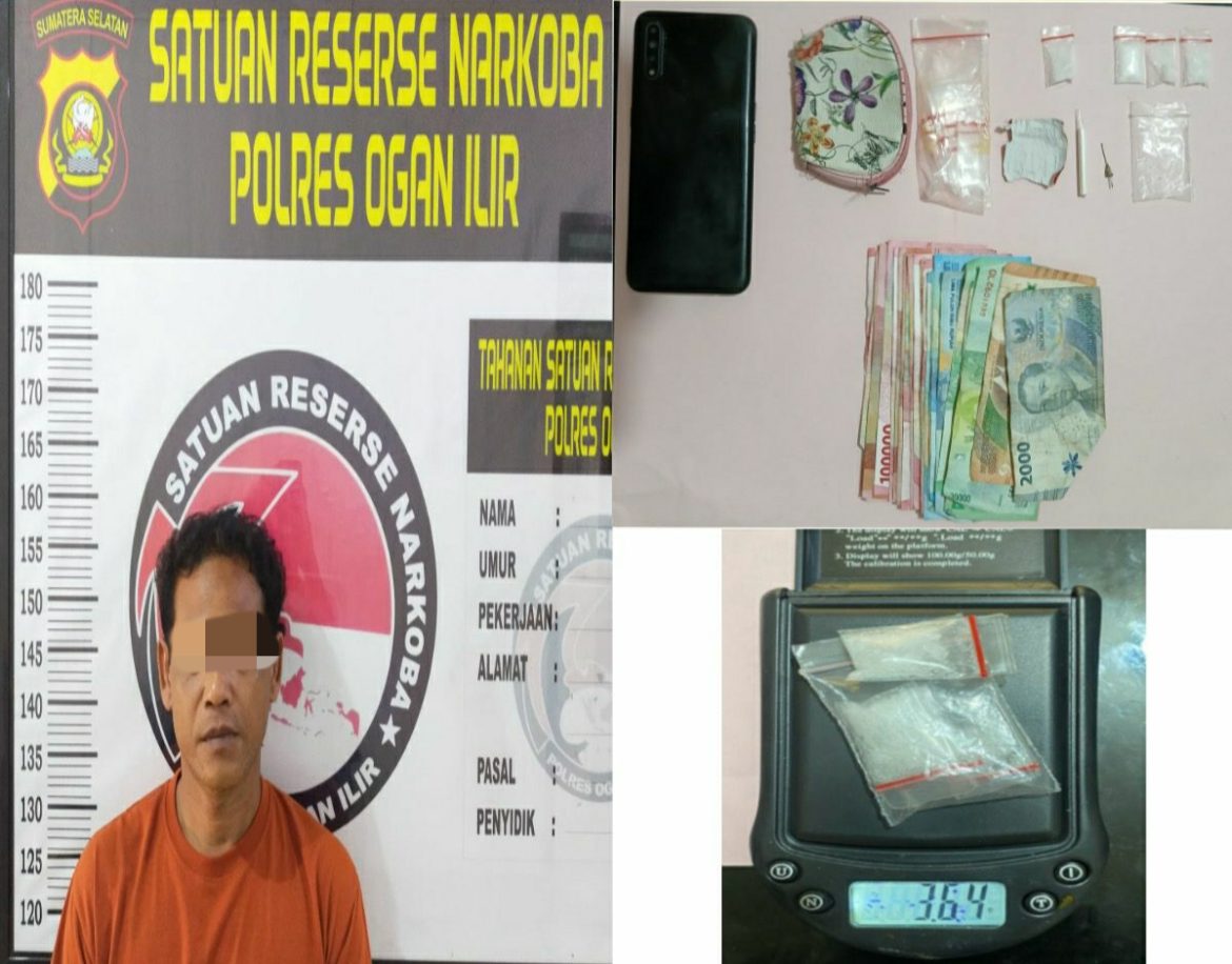 Tak Beri Ruang Gerak Bagi Pengedar Barang Haram, Sat Narkoba Polres Ogan Ilir Kembali Tangkap Pengedar Sabu-Sabu*
