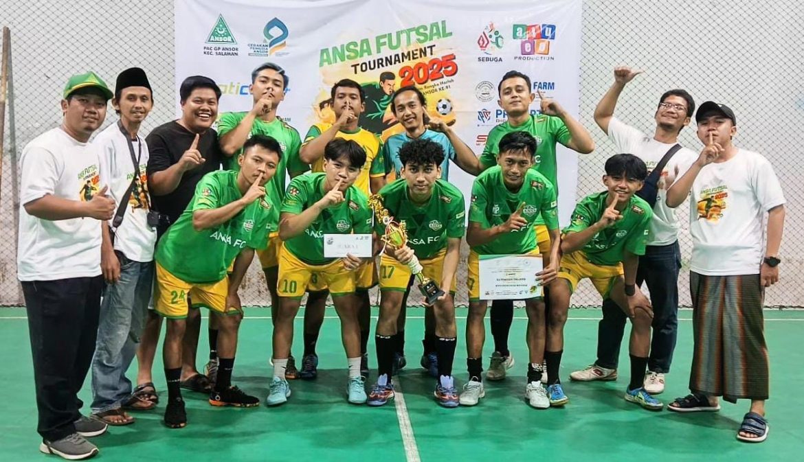 RANTING SIDOMULYO MENJUARAI TURNAMEN FUTSAL ANSOR SALAMAN 2025