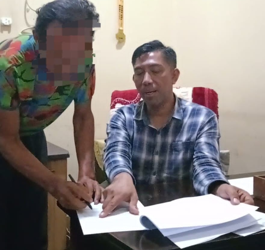 Sat Intelkam Polres Langkat Tangkap Pelaku Pungli di Desa Stabat Lama.