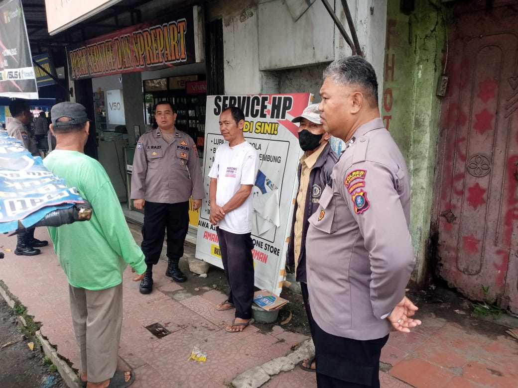 Jalin Kedekatan, Sat Binmas Polres Langkat Sambangi Tokoh Masyarakat dan Komunitas Betor di Stabat Baru.