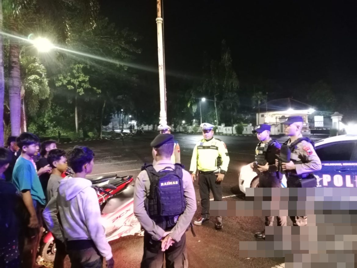 Polres Pekalongan dan Jajarannya Gelar Patroli, Antisipasi Premanisme