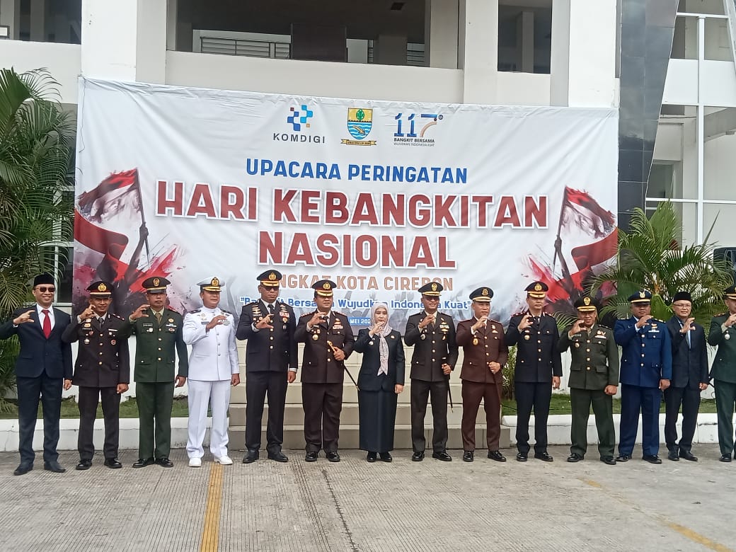 Dandim 0614/Kota Cirebon Hadiri Upacara Hari Kebangkitan Nasional Ke-117 Tingkat Kota Cirebon