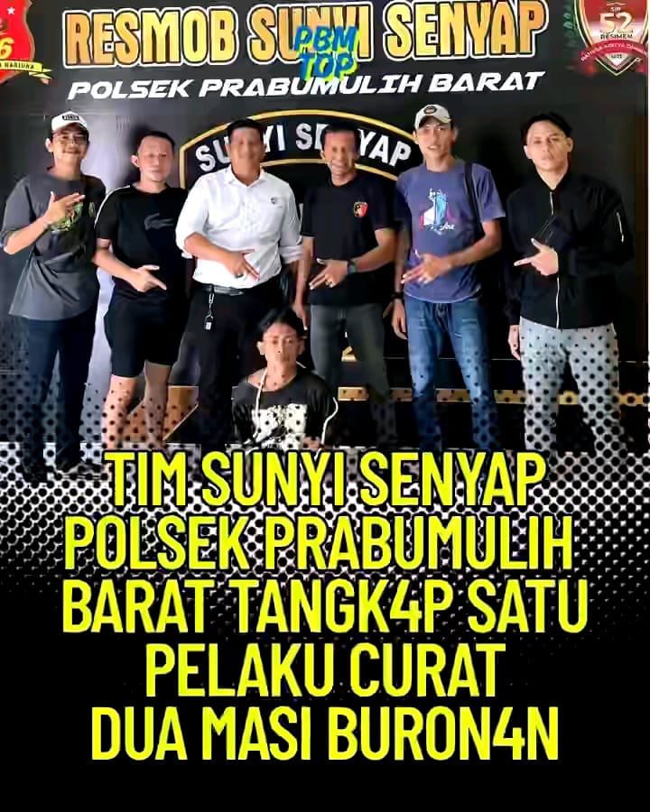Team Sunyi Senyap Polsek Prabumulih barat Mengaman kan Pelaku Curat ( dengan pencurian berat)