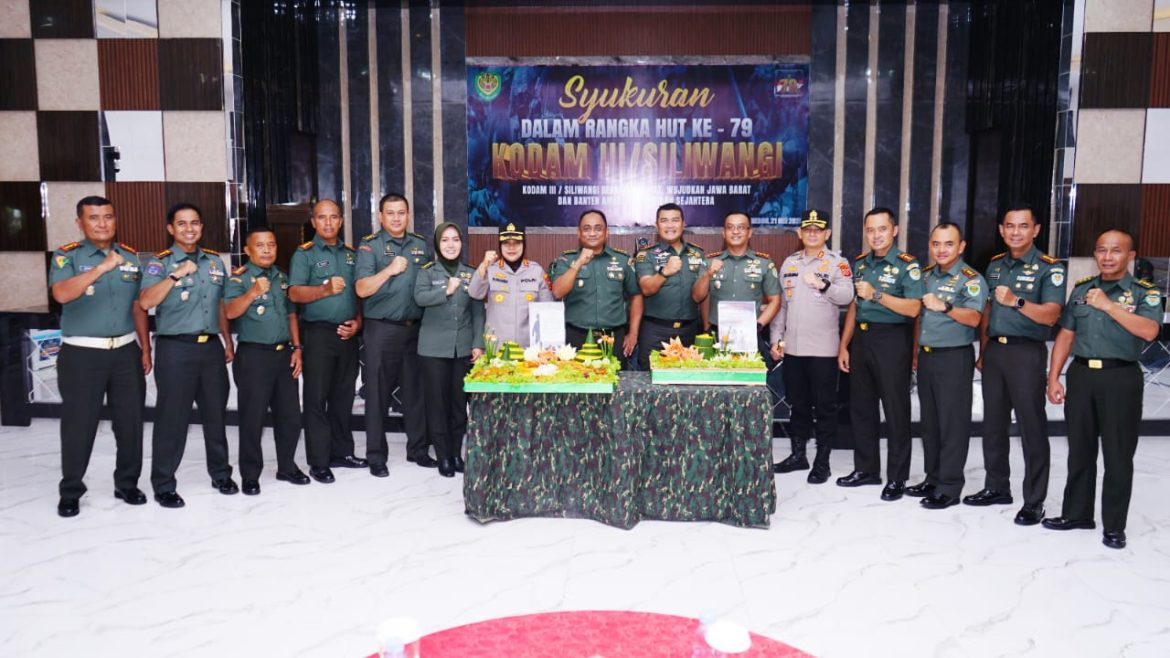 Dandim 0614/Kota Cirebon Hadiri Kegiatan Syukuran Peringatan HUT Ke-79 Kodam III/ Siliwangi