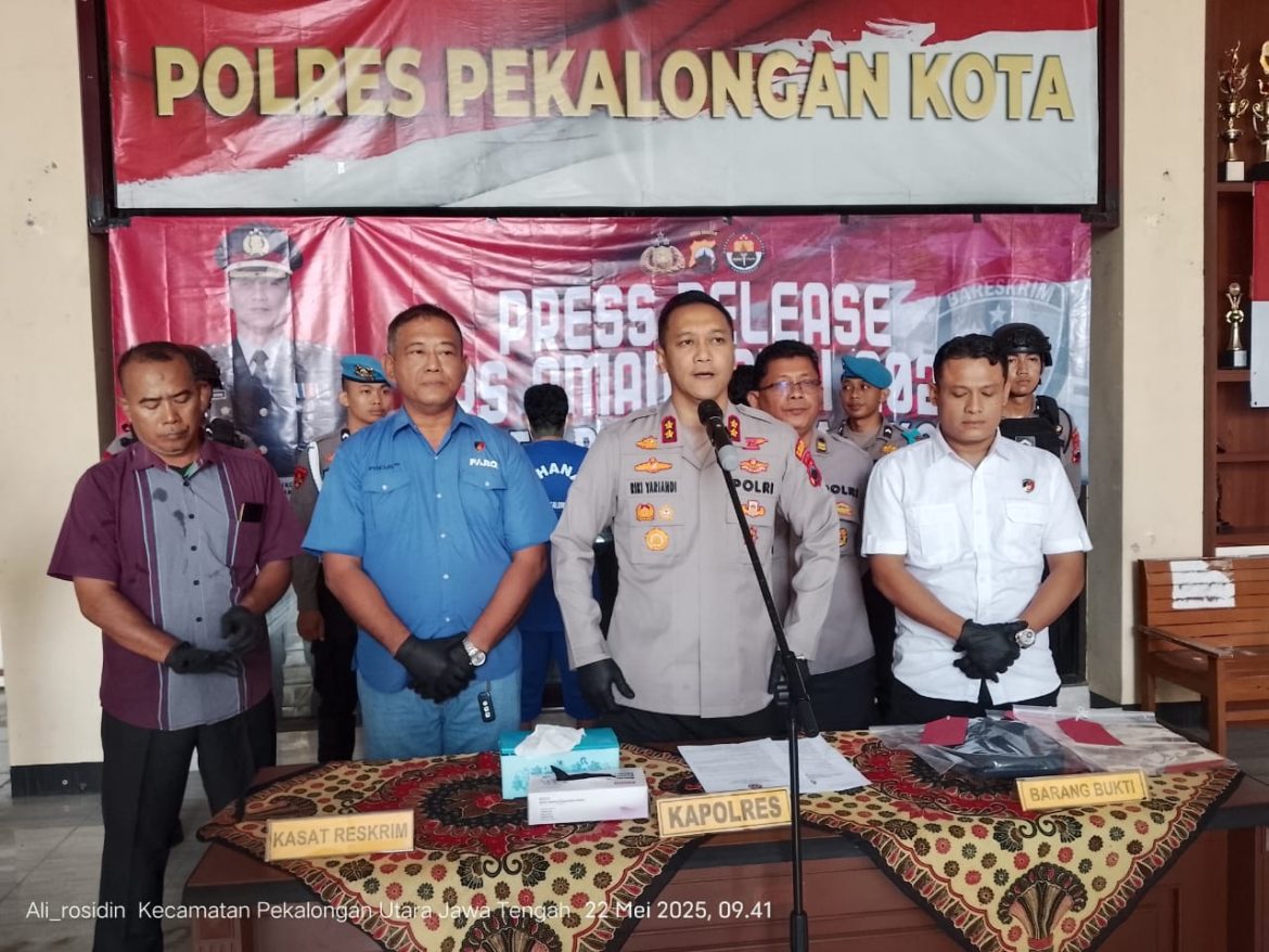 Polres Pekalongan Kota Berhasil Amankan 4 Tersangka Premanisme dalam Operasi Aman Candi 2025