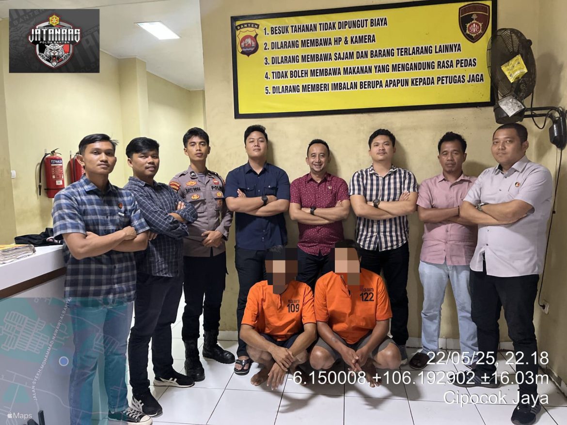 Lakukan Penggelapan, Dua Pria Ditangkap Ditreskrimum Polda Banten