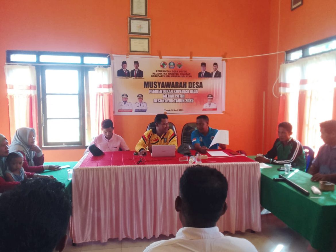 Pemdes Yoyok Gelar Musyawarah Desa Khusus Pembentukan Koperasi Desa Merah Putih