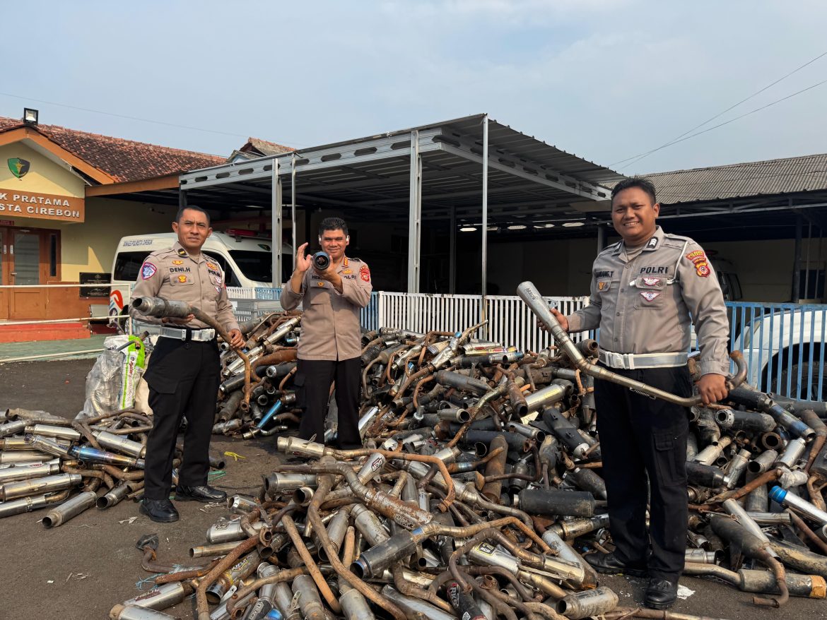 Polisi Amankan 4.118 Knalpot Tak Sesuai Spesifikasi, Siap Dijadikan Monumen Edukasi