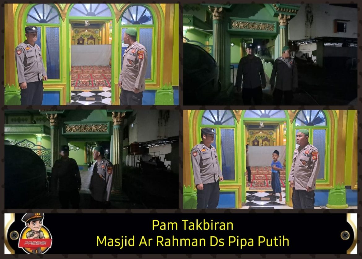Polsek Pemulutan Amankan Malam Takbiran Idul Adha 1446 H, Wilayah Hukum Kondusif
