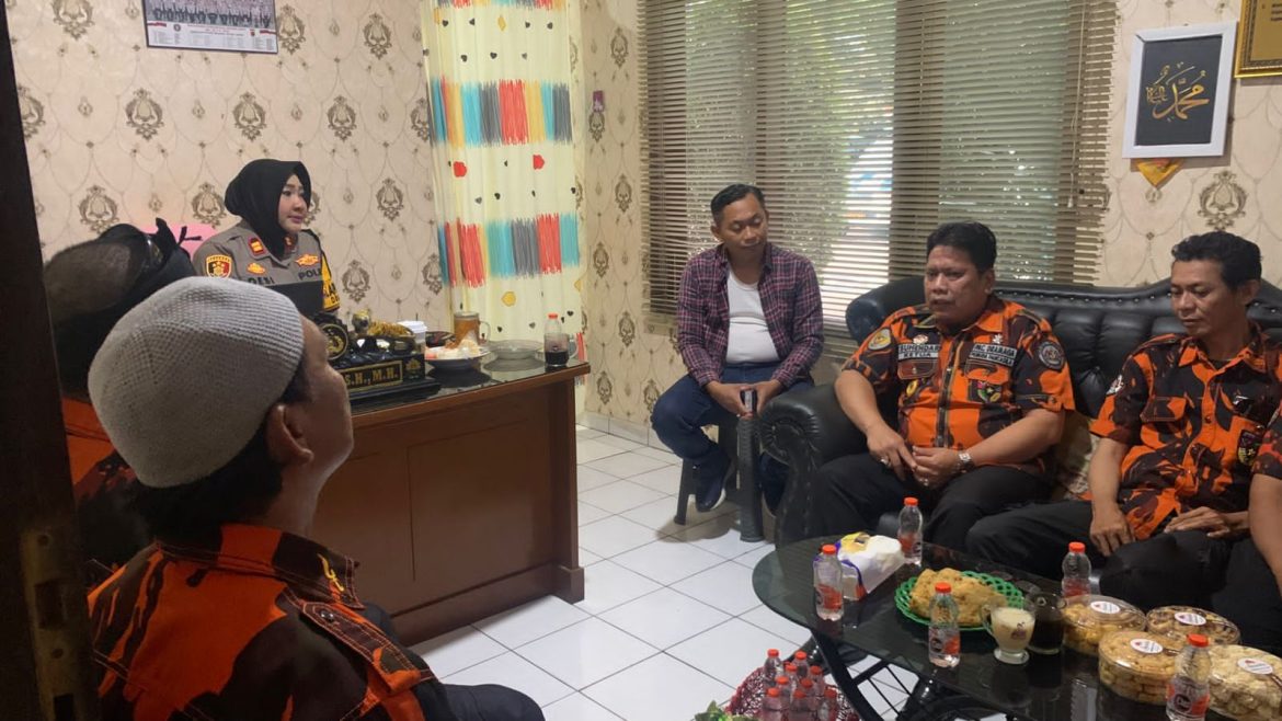 Ciptakan Kondusifitas Kapolsek Dramaga Polres Bogor Terima Kunjungan Ormas PP PAC Kecamatan Dramaga   