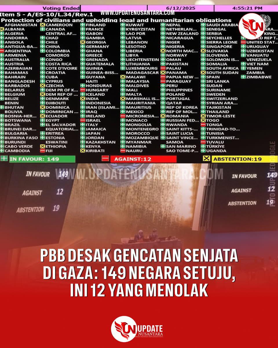 PBB Desak Gencatan Senjata Permanen di Gaza, Kutuk Blokade dan Kelaparan Sebagai Senjata Perang   