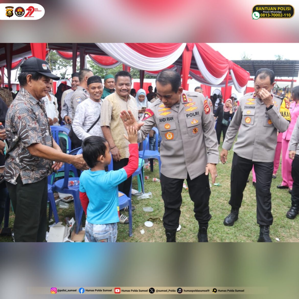 Kapolda Sumsel ikuti Secara Virtual Bakti Kesehatan Bhayangkara Ke-79 & HKGB Ke- 73 Yang Dipimpin Kapolri.