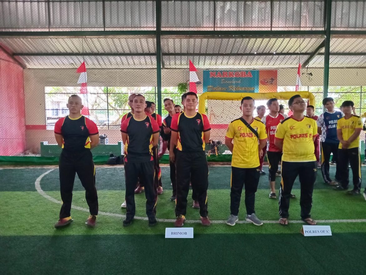 Polres Ogan Ilir Gelar Turnamen Fun Futsal Antar Instansi Sambut HUT Bhayangkara ke-79