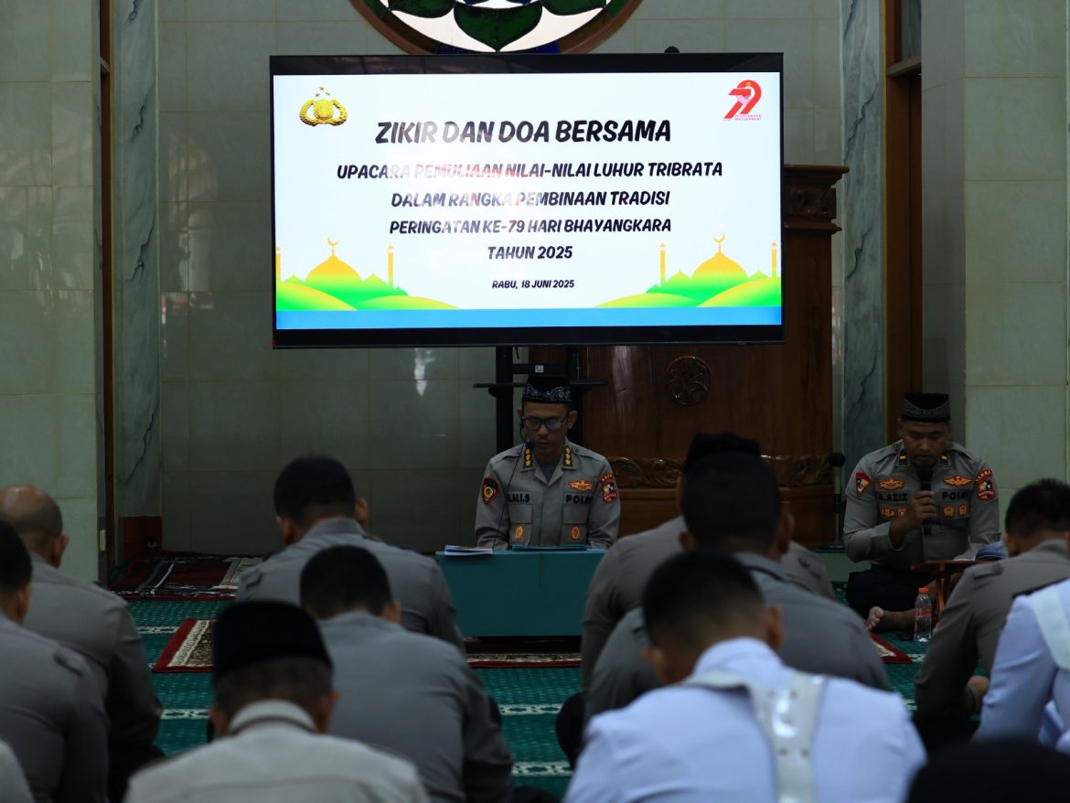 HUT Bhayangkara ke-79, Polri Gelar Doa dan Dzikir Bersama    