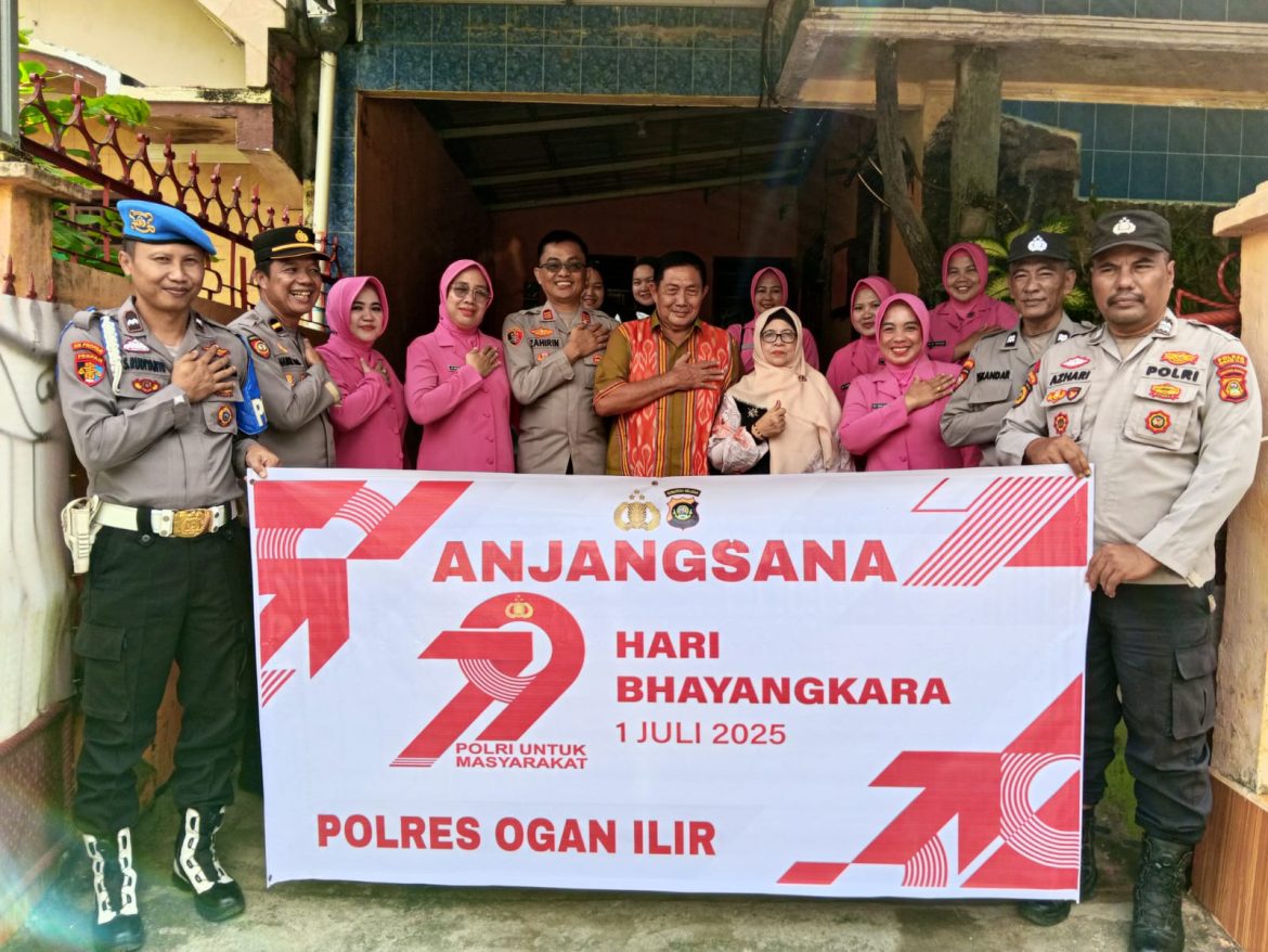 Polsek Tanjung Raja Laksanakan Anjangsana ke Purnawirawan Polri dalam Rangka HUT Bhayangkara ke-79