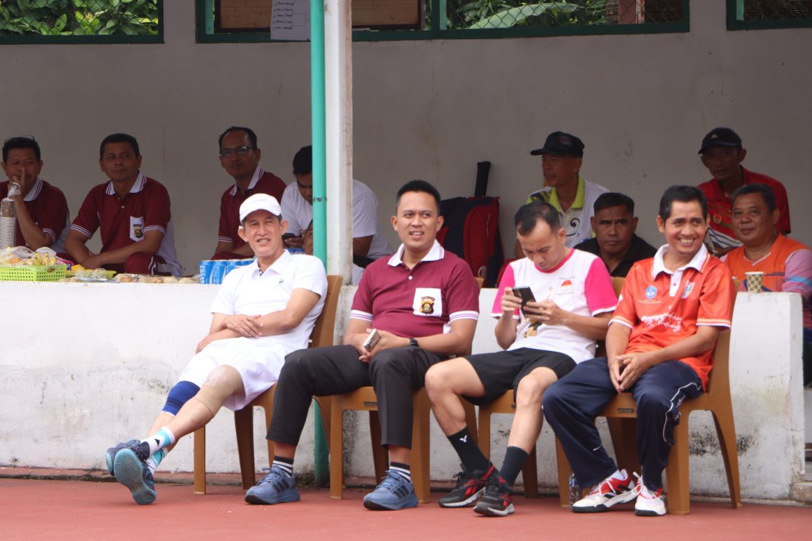 Kapolres Banyuasin Resmi Membuka Turnamen Tenis Lapangan Kapolres Cup Meriahkan HUT Bhayangkara Ke 79
