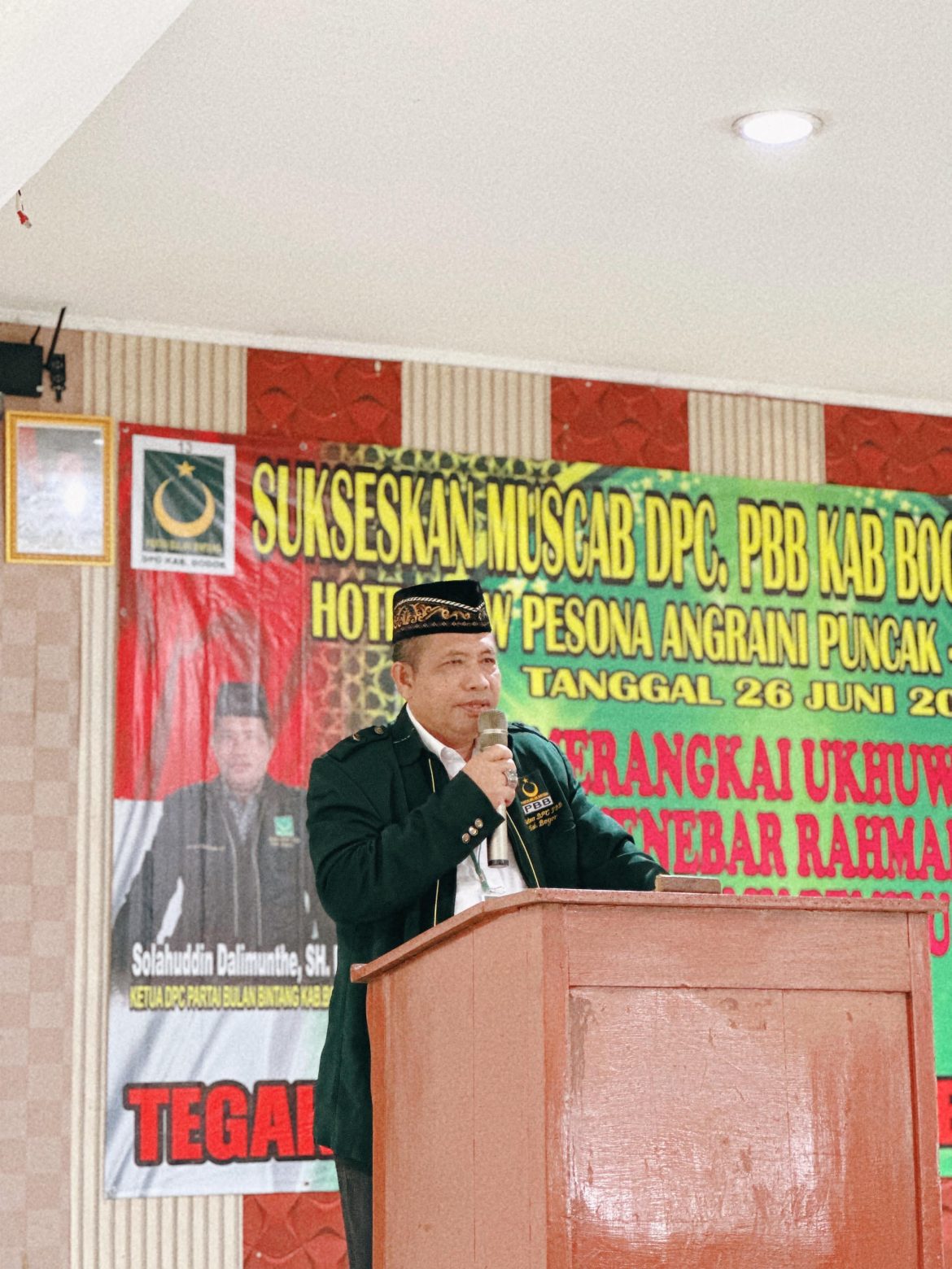 Musyawarah Cabang (Muscab) ke IV Partai Bulan Bintang (PBB) Kab Bogor Resmi Menetapkan Solahuddin Dalimunte SH.MH   