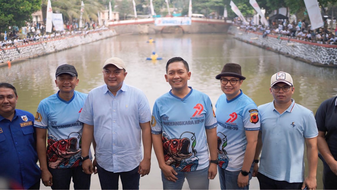 Kapolres Bogor Bersama Forkopimda dan KNPI Kabuapeten Bogor Hadiri Lomba Mancing HUT Bhayangkara ke-79   