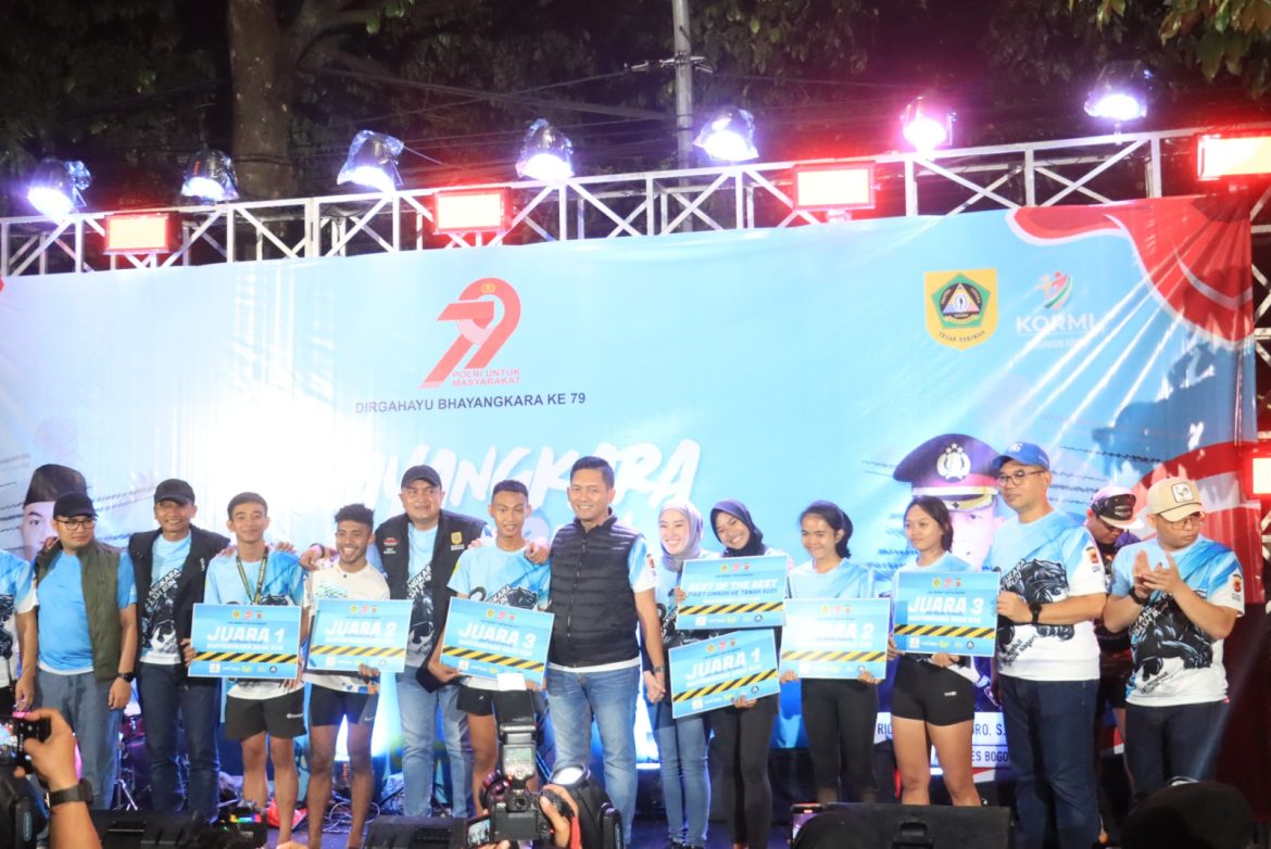Kapolres Bogor Bersama Forkopimda Gelar Dash Run dalam Rangka HUT Bhayangkara Ke-79    