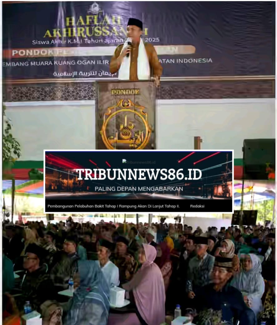 Penuh Khidmat Bupati Panca Hadiri Haflah Wisuda Kelas Akhir Santri/santriwati Ponpes Darul Iman Desa Seri Kembang