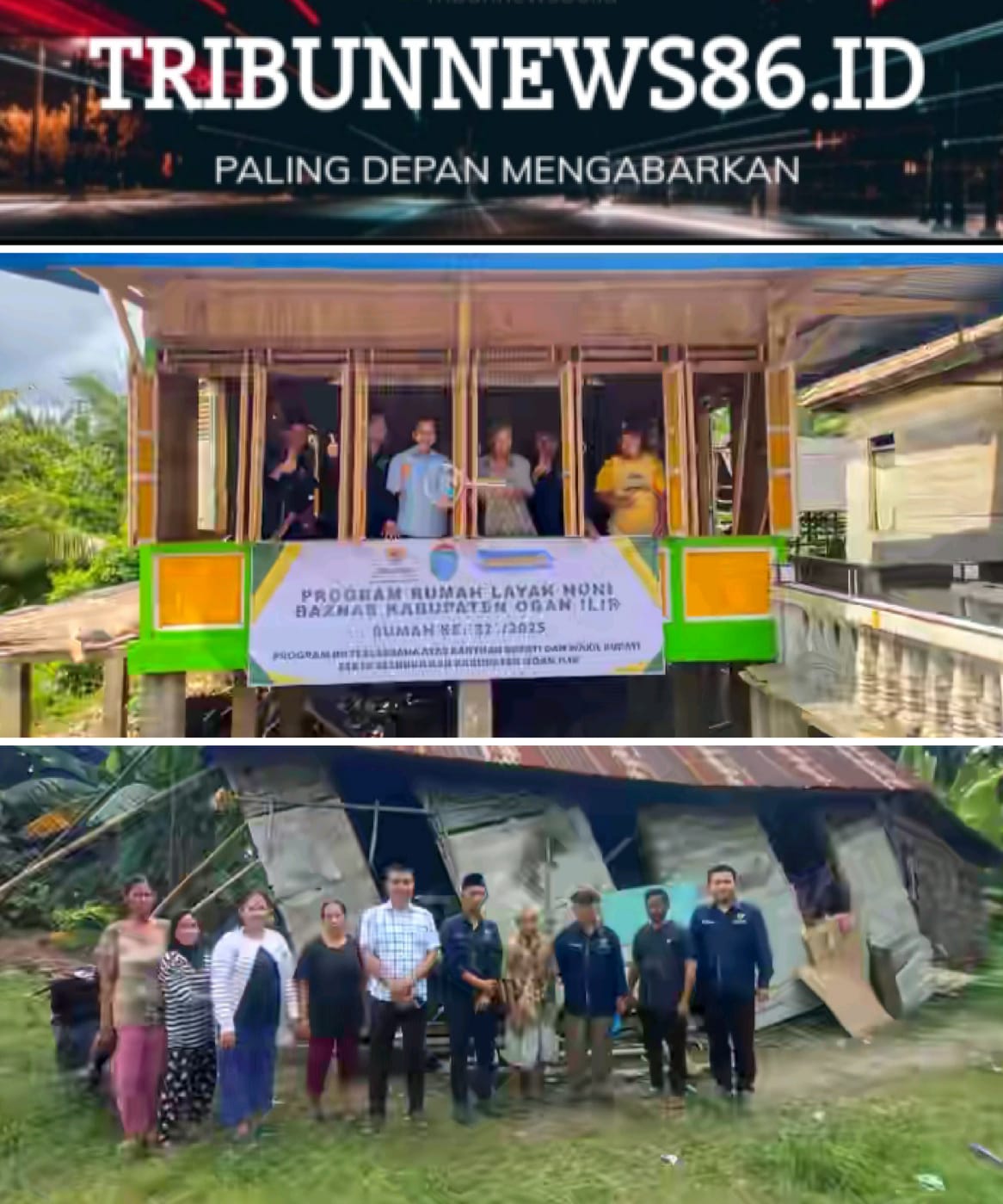 Bupati Ogan ilir Bapak Panca Wijaya Akbar, S.H,M.H Serah Terimah Rumah layak Huni Nomor 32 Tahun 2025 Melalui Baznas Ogan Ilir