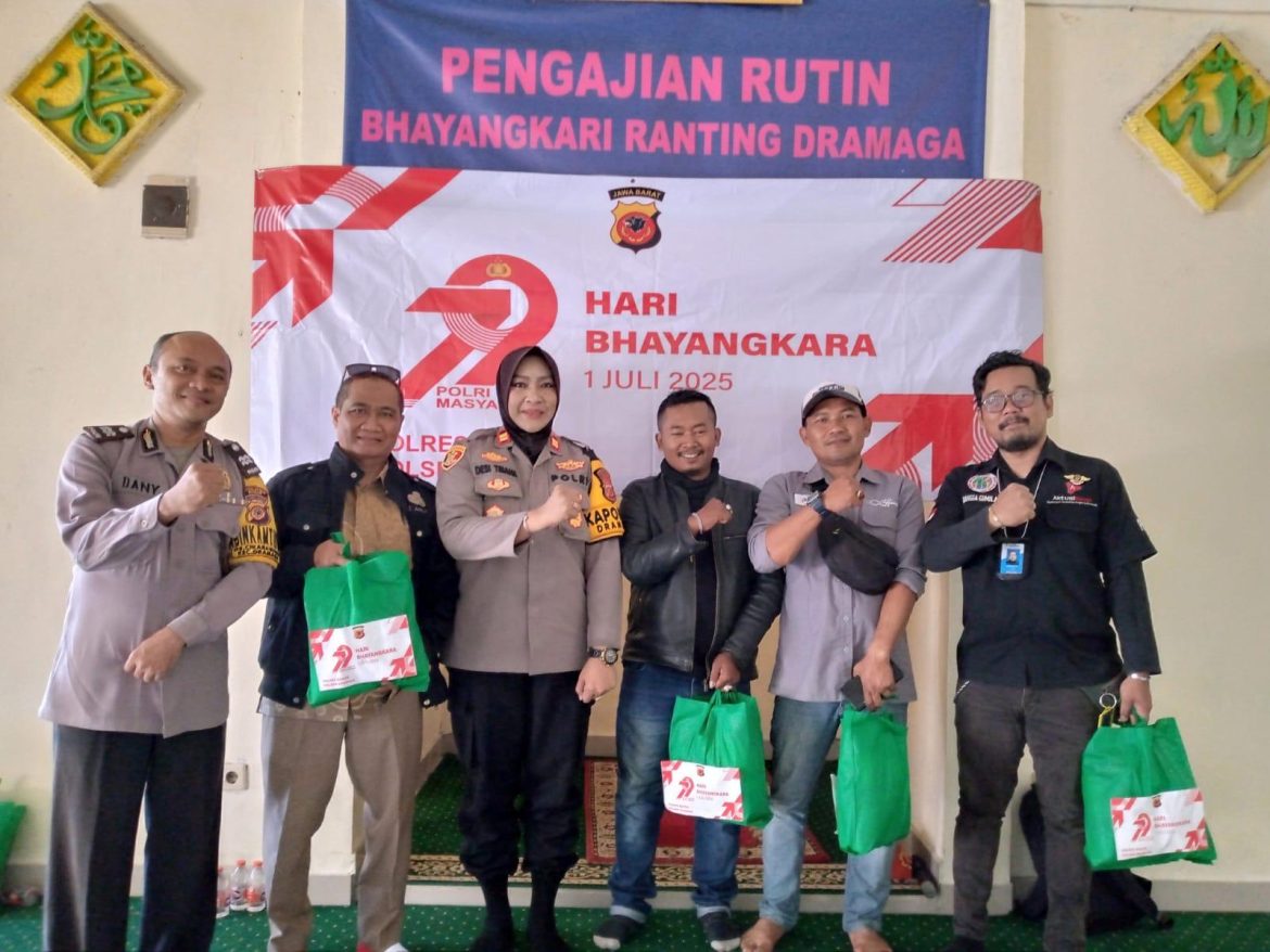 Kapolsek Dramaga Masih Merayakan Hari HUT Bhayangkara Yang Ke 79 Tahun 2025, Kegiatan Bakti Sosial Kepada Perwakilan Rekan Wartawan wilayah Kecamatan Dramaga   