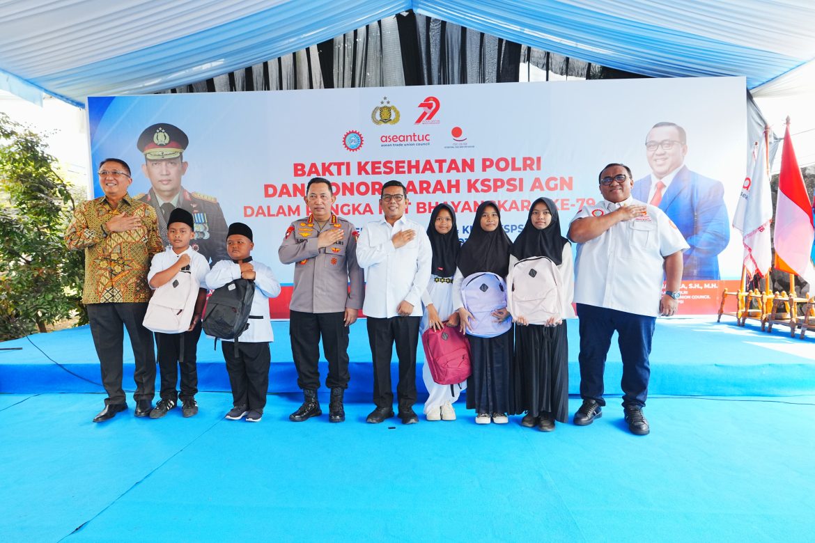 Kapolri Hadiri Bakti Kesehatan-Donor Darah KSPSI, Wujud Kepedulian ke Buruh   
